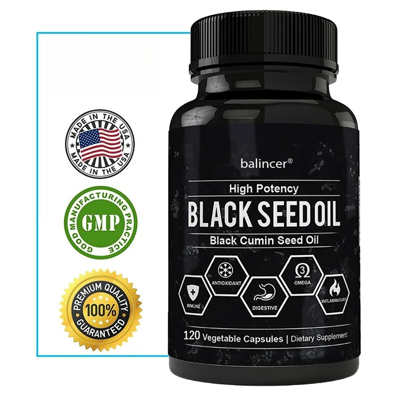 Black Seed Oil Capsule - Olio di semi di cumino nero-supporta