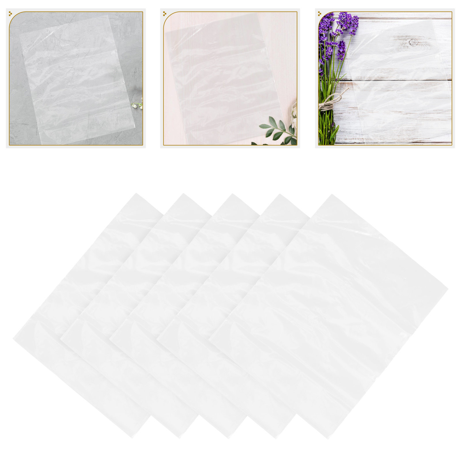 Nutrition & Fitness Hub - 50 Sacchetti per Fiori in Plastica,