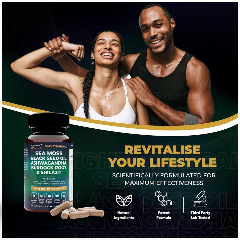 Black Seed Oil Capsule - Olio di semi neri, Shilajit, muschio