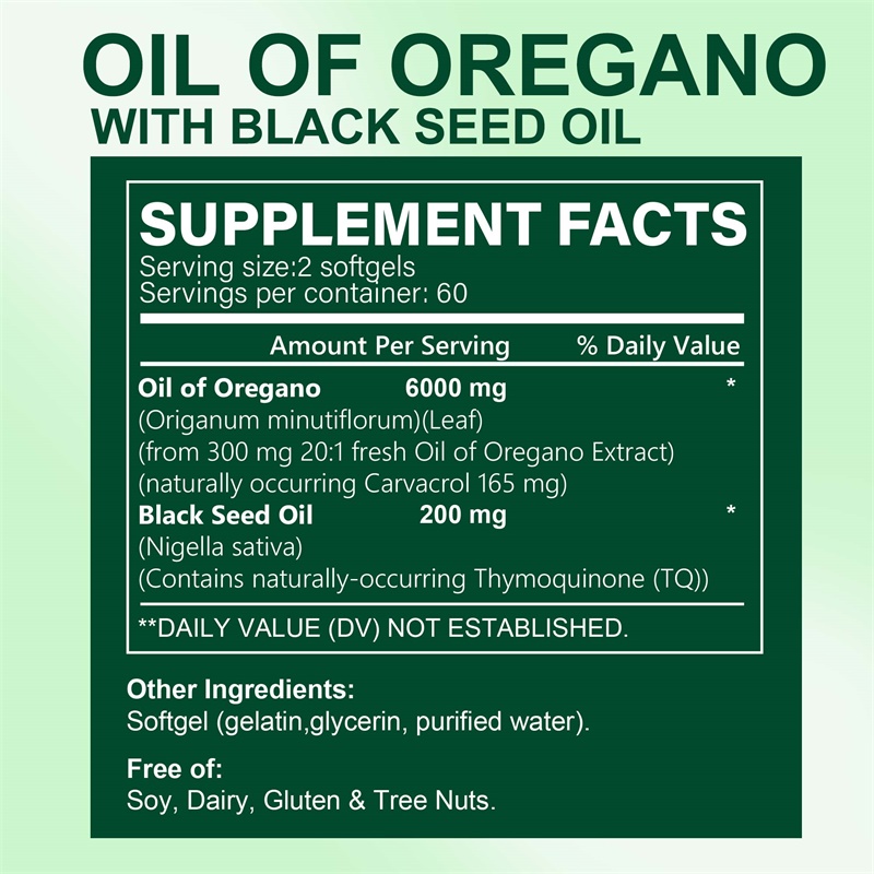 Capsule di olio di Oregano - c - Black Seed Oil Capsule recensione e prezzo
