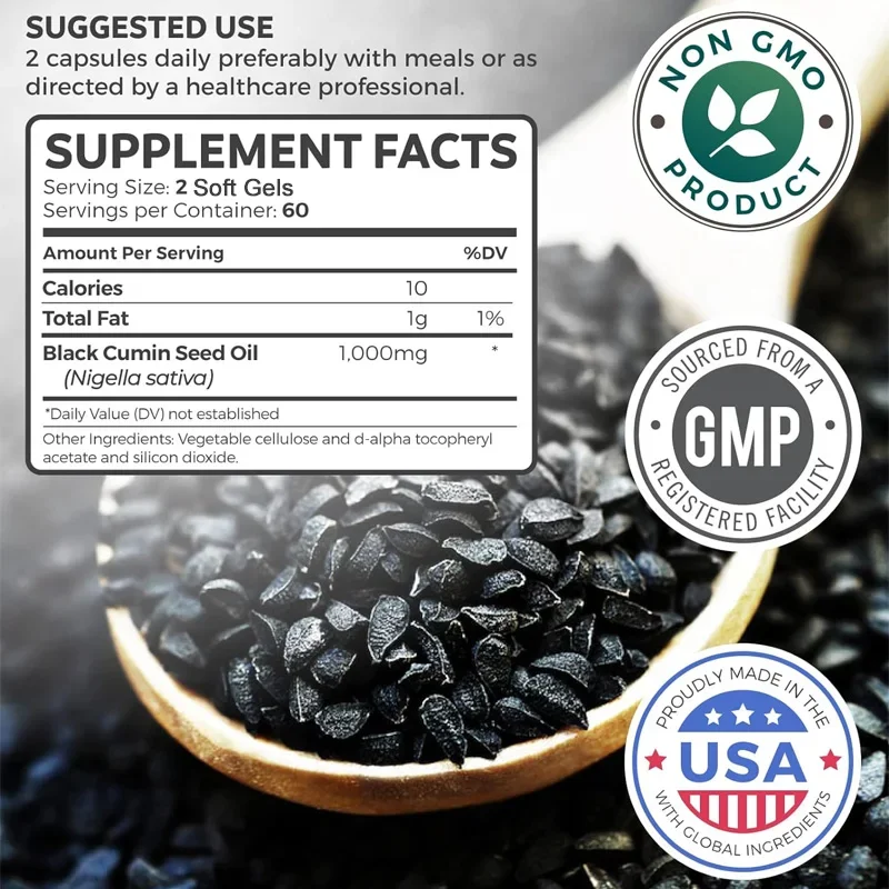 Capsule di olio di semi neri - - Black Seed Oil Capsule recensione e prezzo