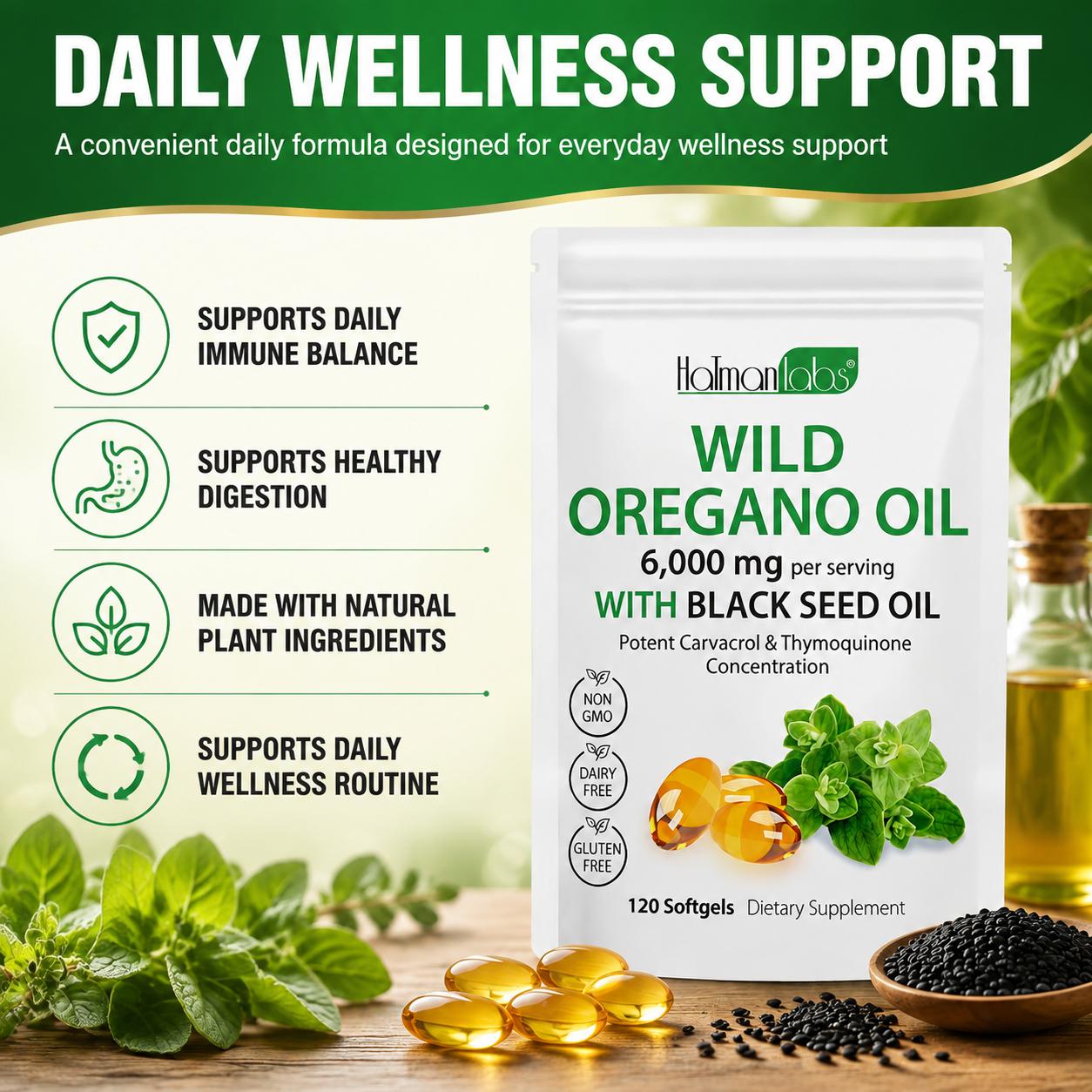 Olio di Origano Selvatico con  - Black Seed Oil Capsule recensione e prezzo