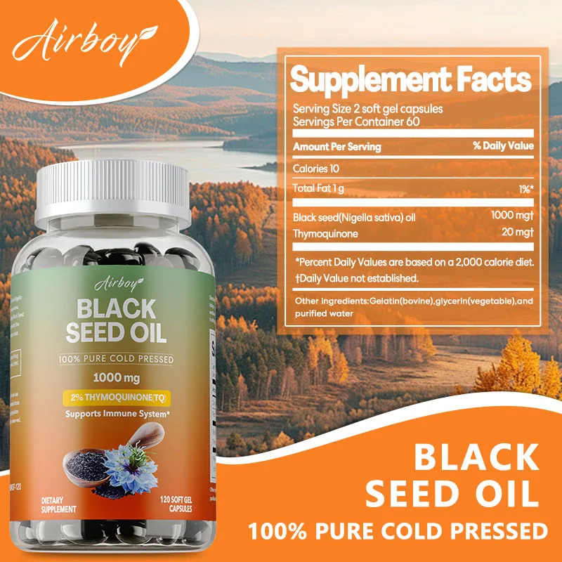 Capsule di olio di semi neri:  - Black Seed Oil Capsule recensione e prezzo