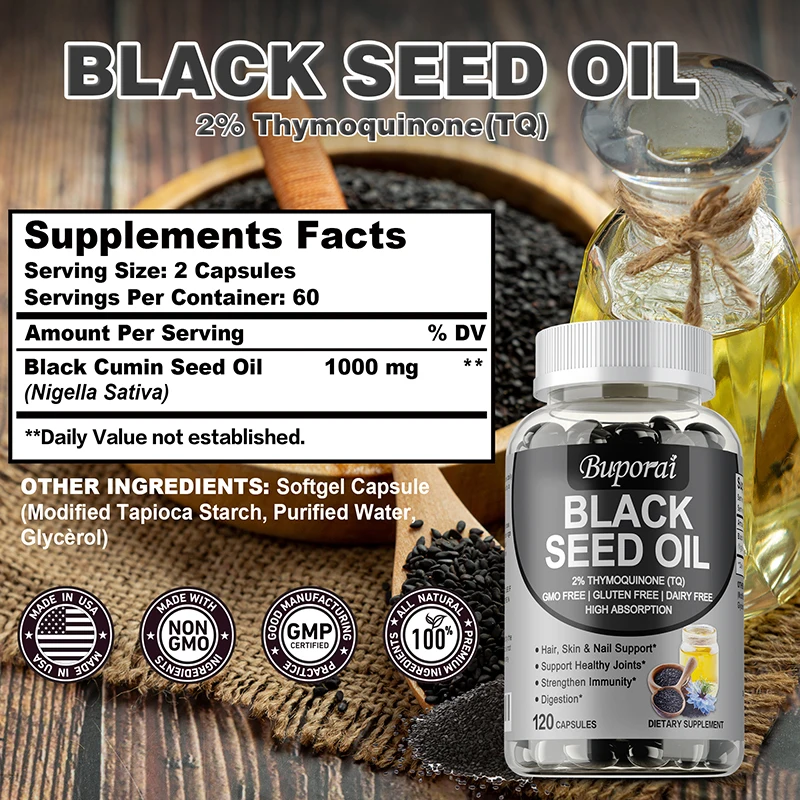 Olio di semi neri premium 120  - Black Seed Oil Capsule recensione e prezzo